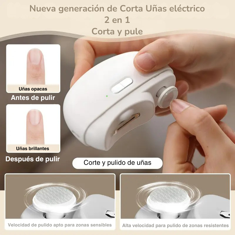 Cortador y Pulidor de Uñas Eléctrico