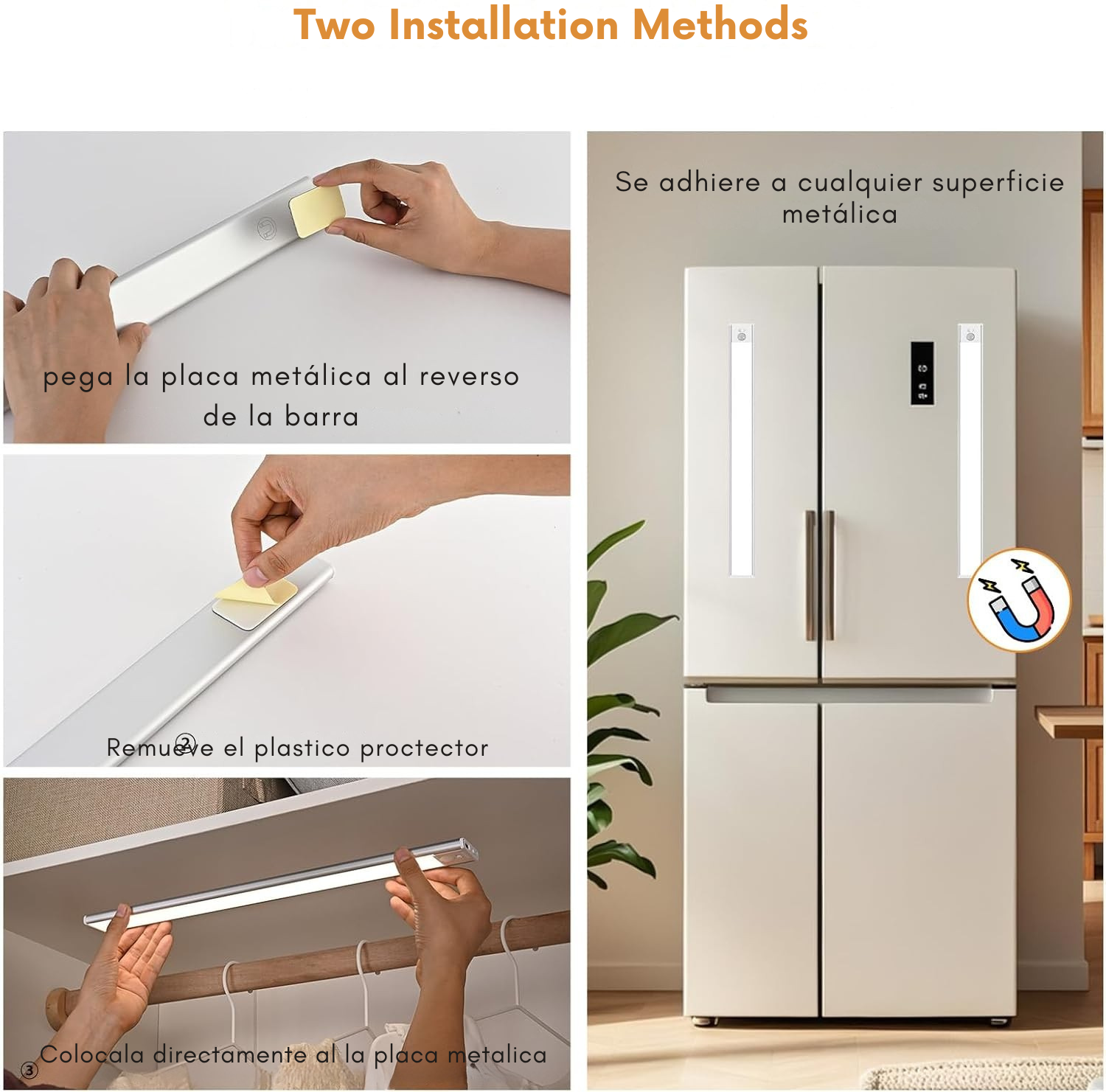 Barra de luz LED con sensor de movimiento