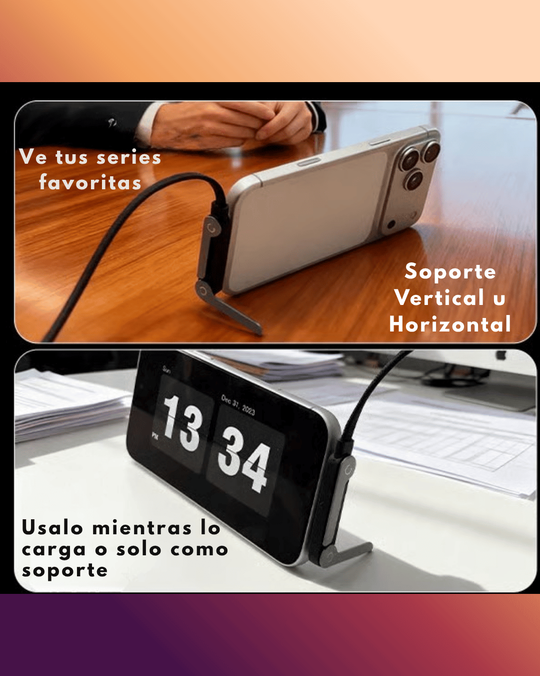 CABLE TIPO C DE CARGA RAPIDA 2 EN 1